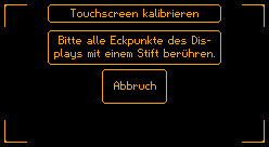 Touchscreen-Kalibrierung 1