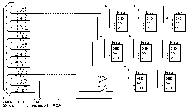Schaltung Sensoren