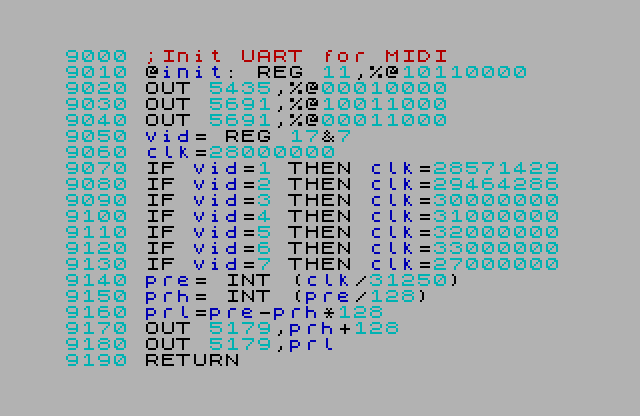 Next MIDI UART 1